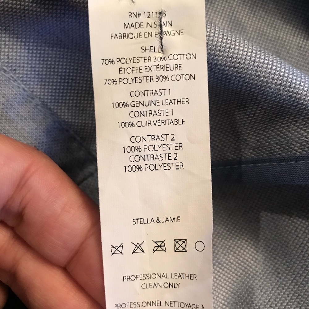 Stella & Jaime cropped leather trim jacket - Picture 6 of 7